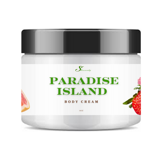 Paradise Island Scented Ultra Hydrating Nourishing Body Cream – Deep Moisture for Dry Skin - 16oz