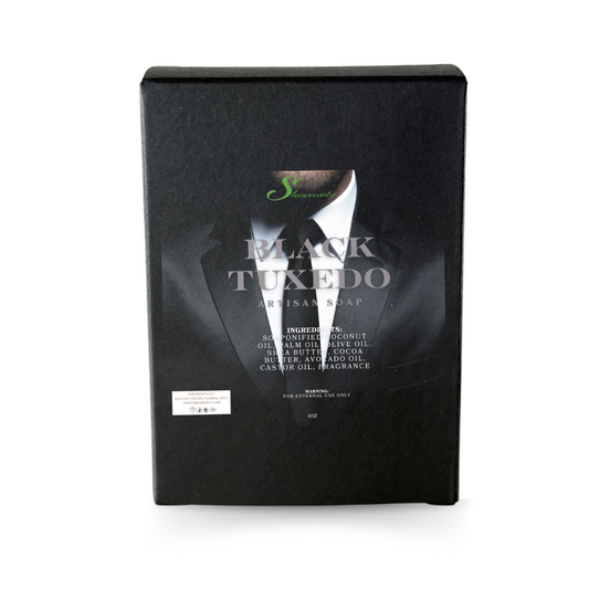 Black Tuxedo Luxury Artisan Soap – Shea Butter, Cocoa Butter & Avocado Oil Blend