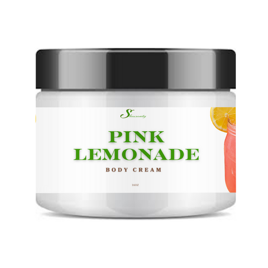 Pink Lemonade Scented Ultra Hydrating Nourishing Body Cream – Deep Moisture for Dry Skin - 16oz