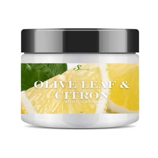 Olive Leaf and Citron Scented Ultra Hydrating Nourishing Body Cream – Deep Moisture for Dry Skin