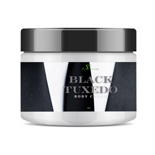Black Tuxedo Scented Ultra Hydrating Nourishing Body Cream – Deep Moisture for Dry Skin - 16oz