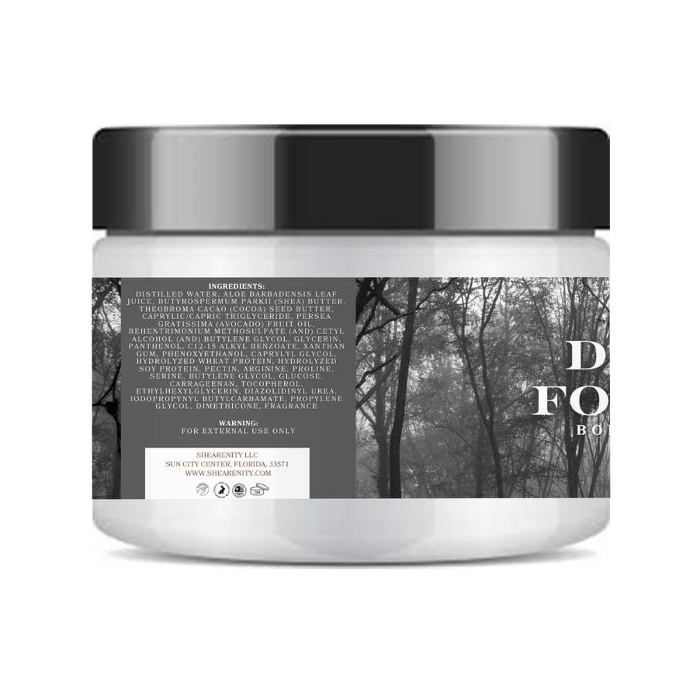 Dark Forest Scented Ultra Hydrating Nourishing Body Cream – Deep Moisture for Dry Skin - 16oz