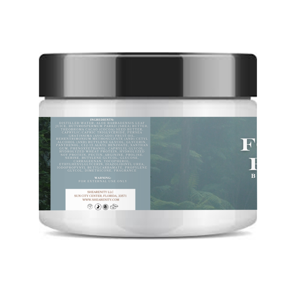 Foggy Fern Scented Ultra Hydrating Nourishing Body Cream – Deep Moisture for Dry Skin - 16oz