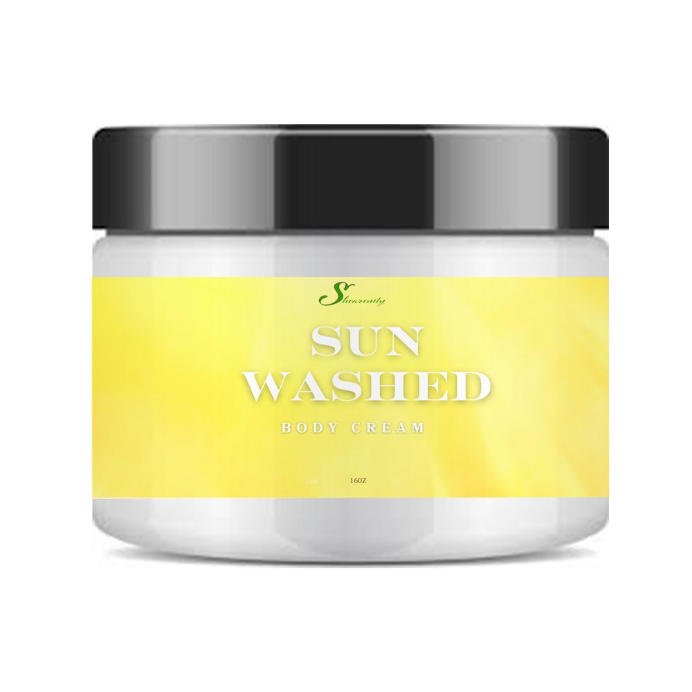 Sunwashed Scented Ultra Hydrating Nourishing Body Cream – Deep Moisture for Dry Skin - 16oz