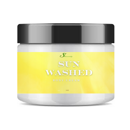Sunwashed Scented Ultra Hydrating Nourishing Body Cream – Deep Moisture for Dry Skin - 16oz