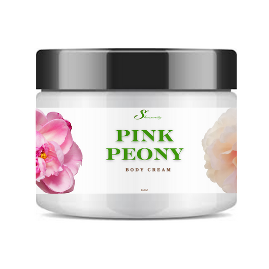 Pink Peony Scented Ultra Hydrating Nourishing Body Cream – Deep Moisture for Dry Skin - 16oz