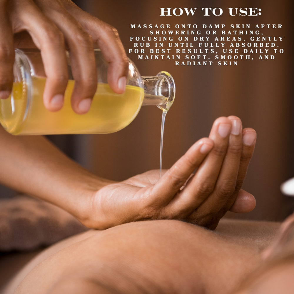 Sunwashed Nourishing Body Oil - 12oz | Avocado, Coconut, Olive, Sweet Almond & Safflower Oils + Vitamin E