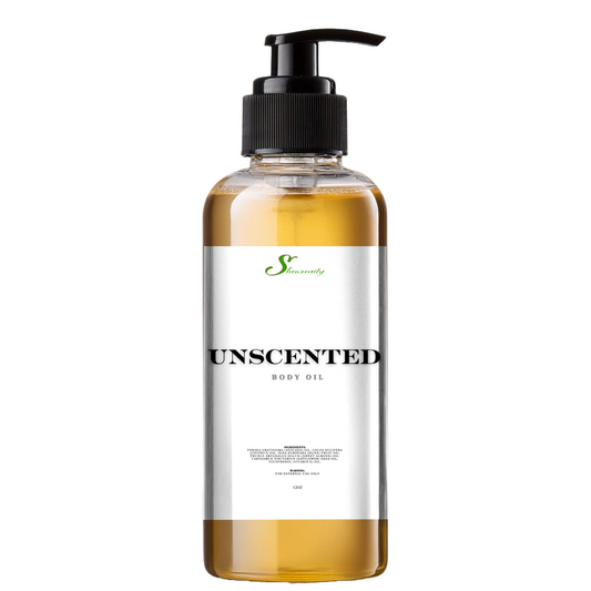Unscented Nourishing Body Oil - 12oz | Avocado, Coconut, Olive, Sweet Almond & Safflower Oils + Vitamin E